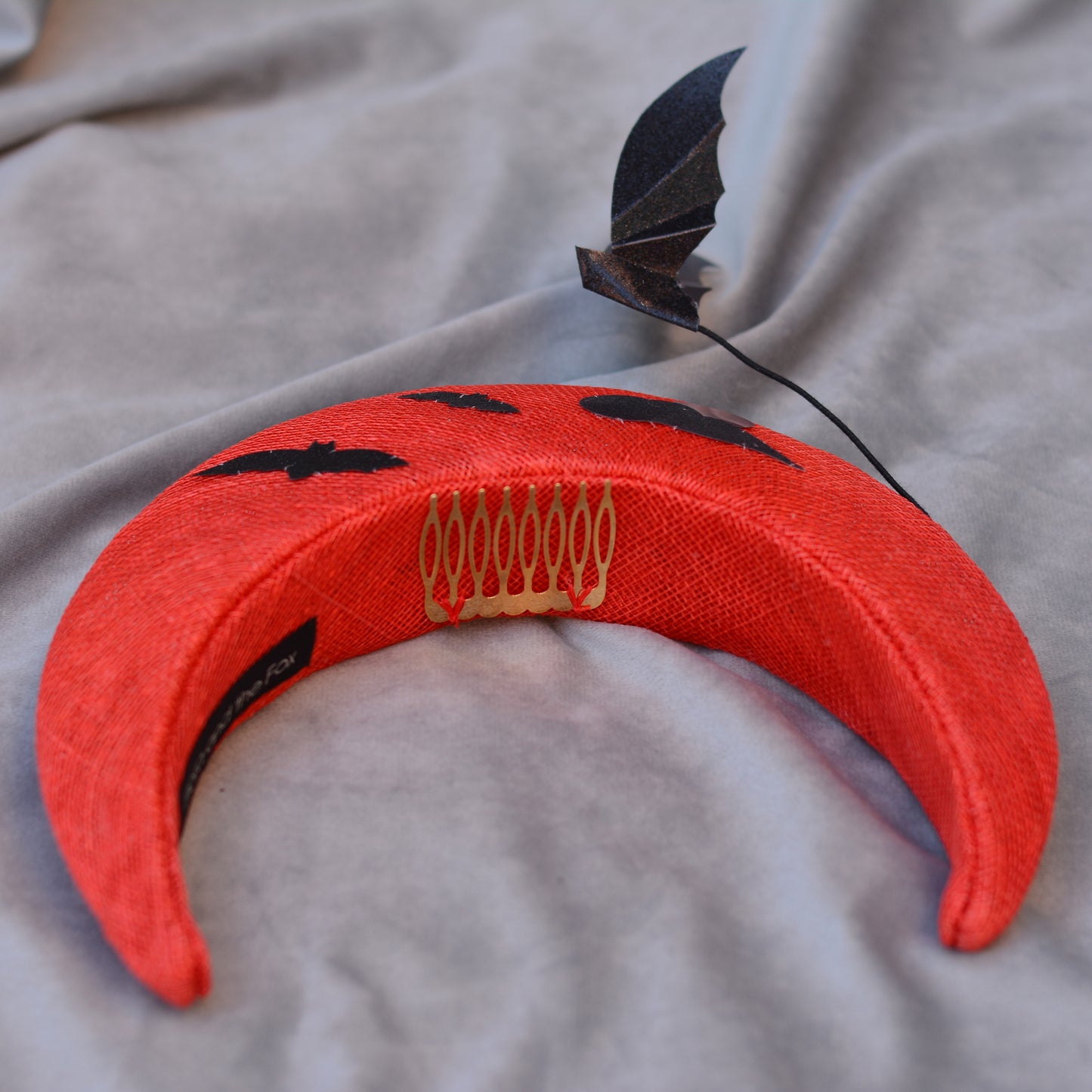 Red Hallows Eve Sky Halo Headpiece