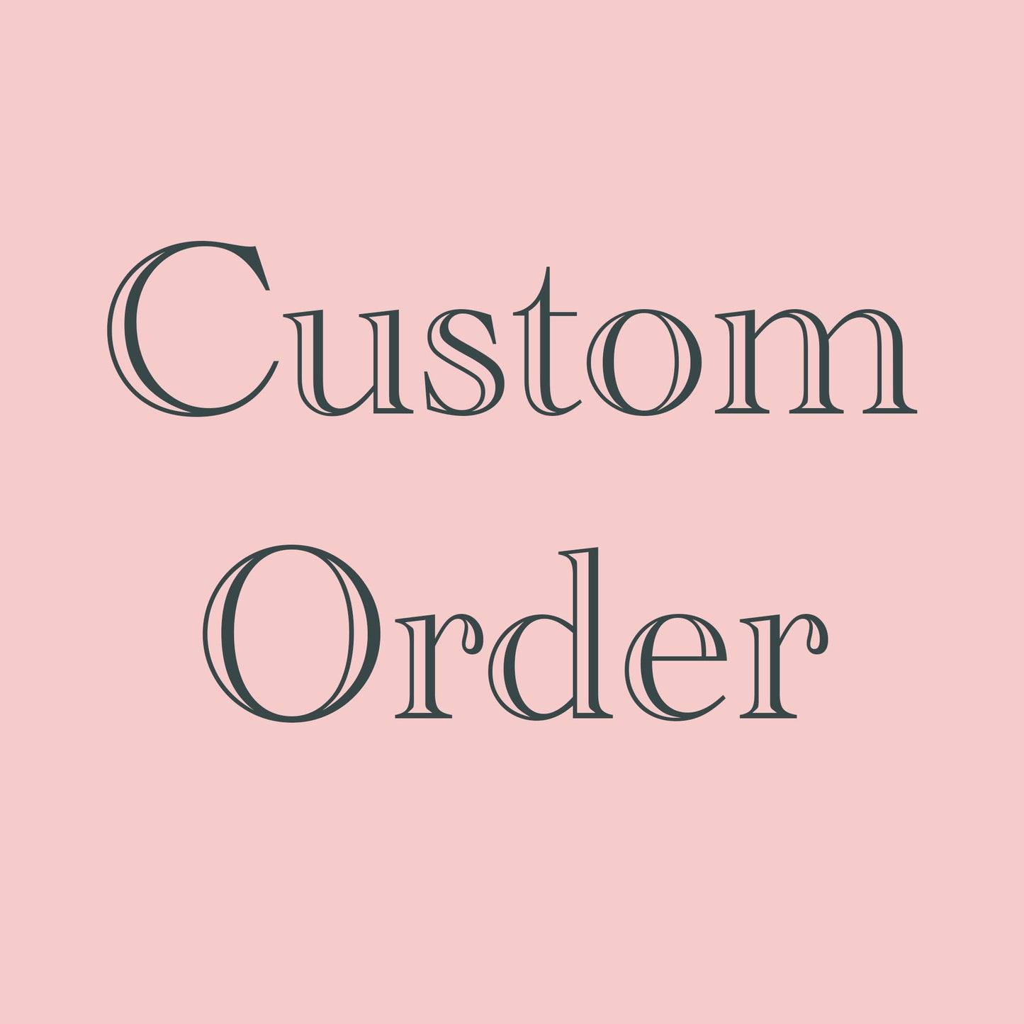 Custom Order - Jon and Colin