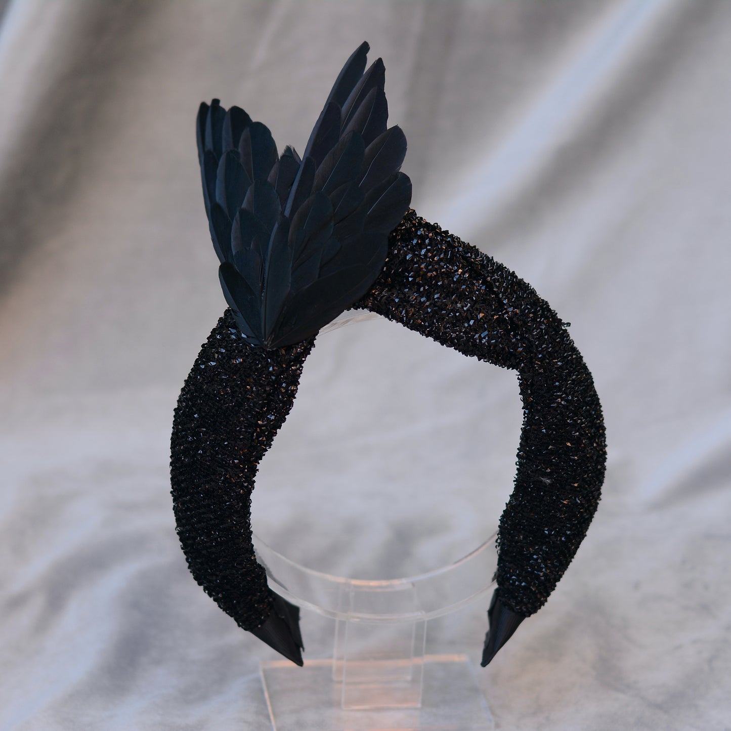 Hex - Black Bird Wing Turban Headband