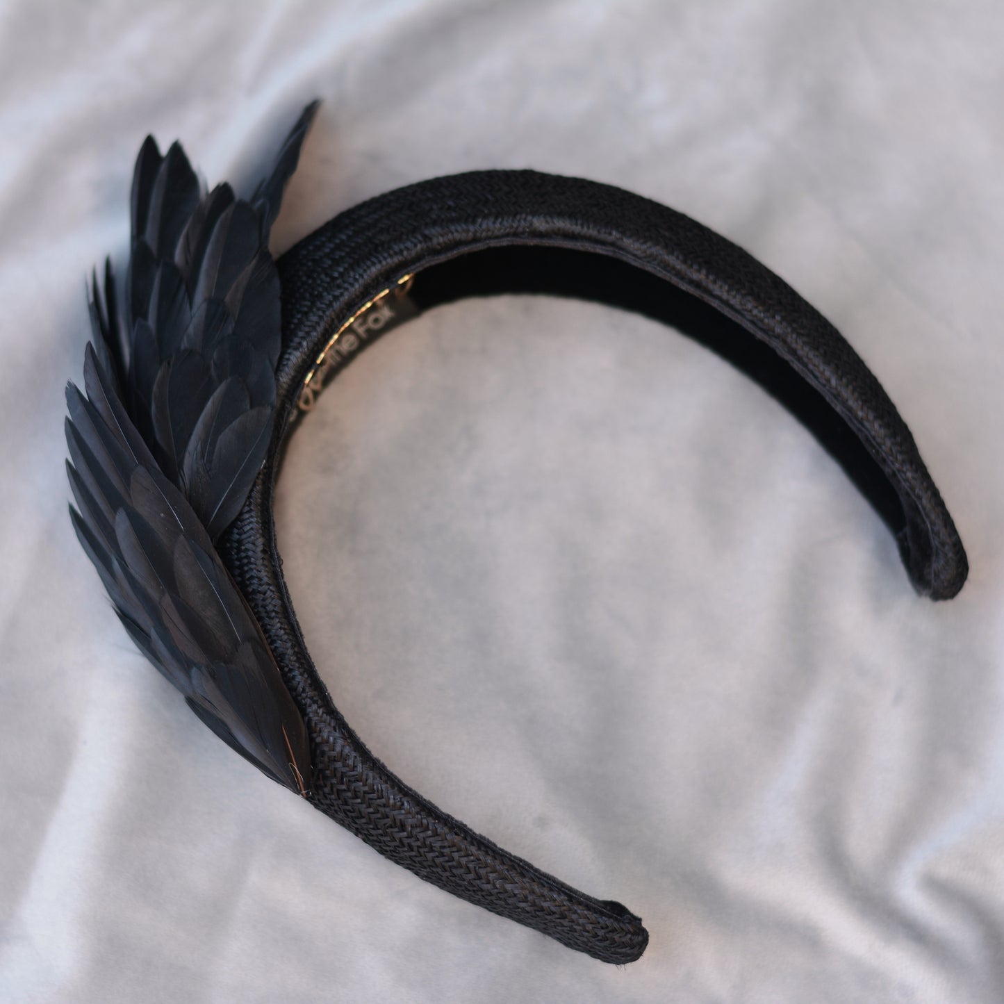 Ophelia - Black Bird Wing Headband
