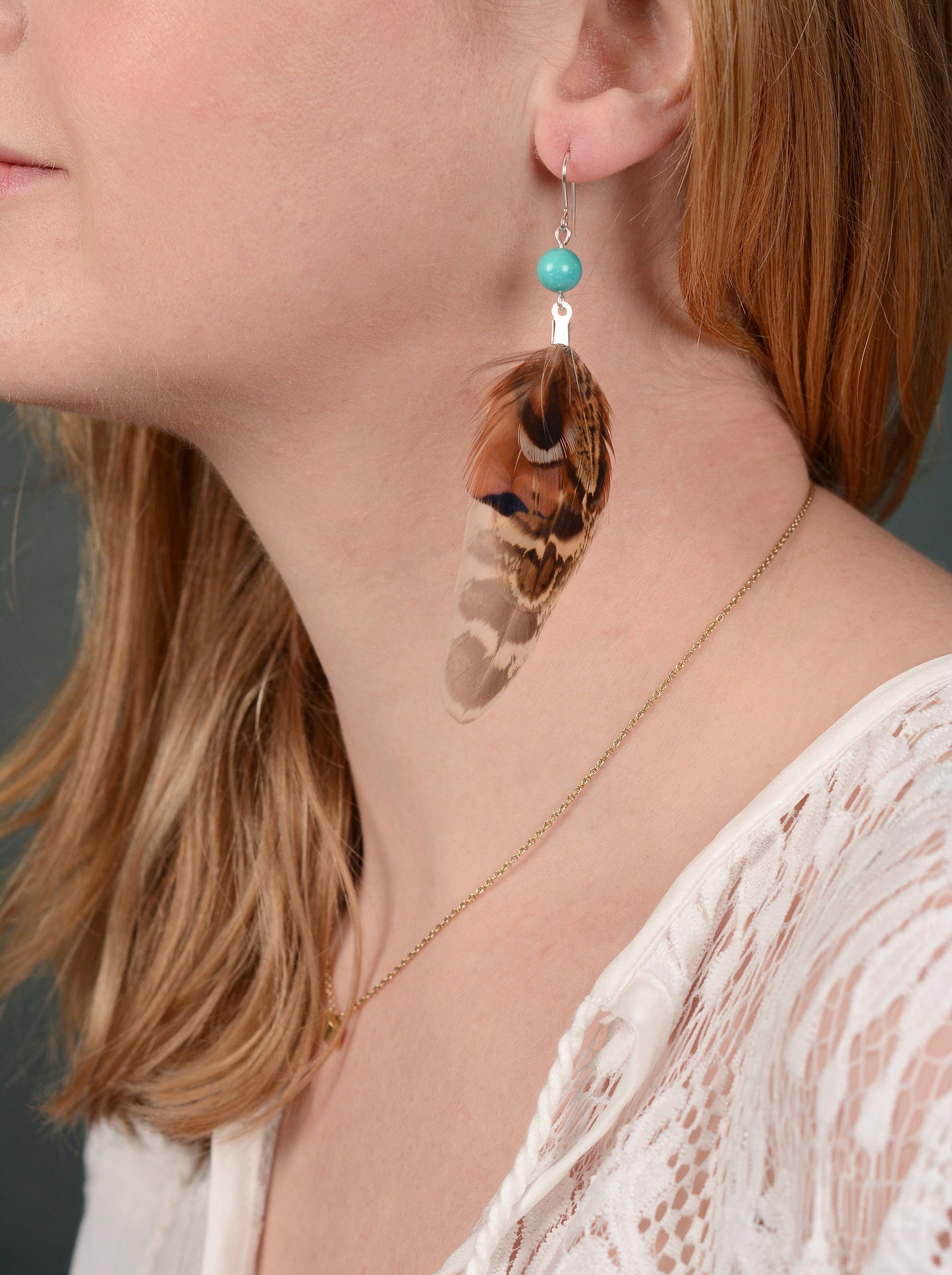 Mixed Pheasant Feather Earrings | Festival Earrings | Feather Jewellery | Festival Jewellery | Drop Earrings