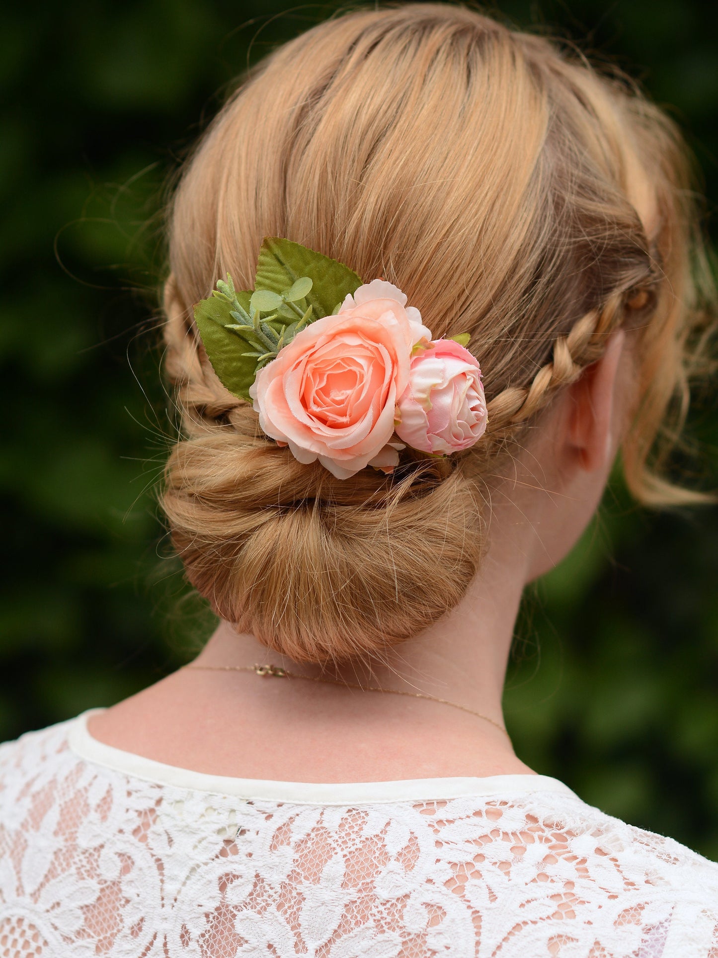 Blush Pink Rose Flower Hair Clip | Blush Flower Clip | Bridal Hair Clip | Bridesmaid Hair Clip | Flower Headpiece | Bridesmaid Headpiece