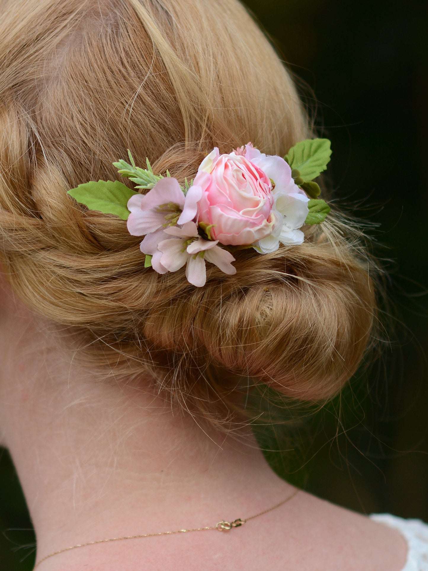 Blush Pink Rose Hair Clip | Bridal Headpiece | Floral Headpiece | Bridal Hair Clip | Flower Headpiece | Flower Hair Clip