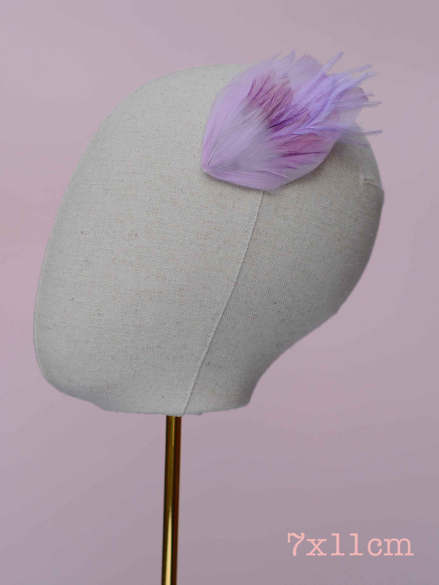 Feather Hair Clip in Pastel Lavender and Lilac | Feather Fascinator | Feather Headpiece | Bridal Hair Clip | Bridal Headpiece | Bridesmaids