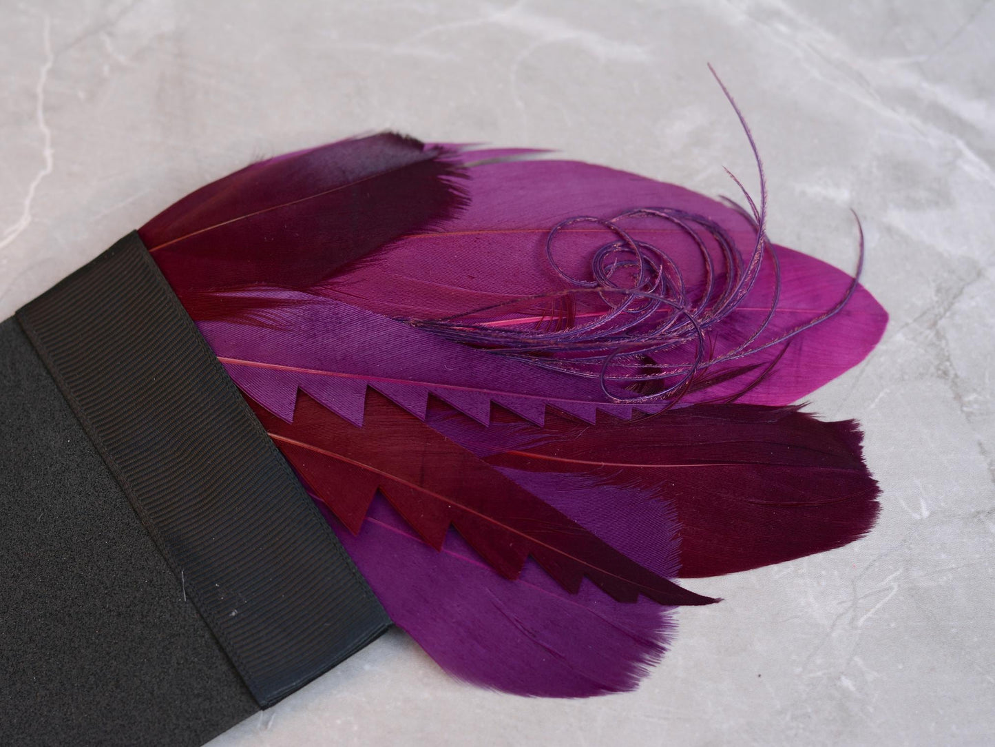 Burgundy and Plum Goose Feather Pocket Square No.285 | Suit Accessory | Feather Neck Tie | Grooms Outfit | Groomsmen Gift