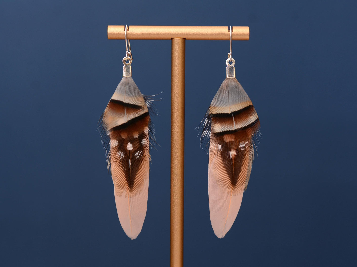 Blush Pink Feather Earrings | Pink Earrings | Festival Earrings | Feather Jewellery | Festival Jewellery | Bohemian | Drop Earrings