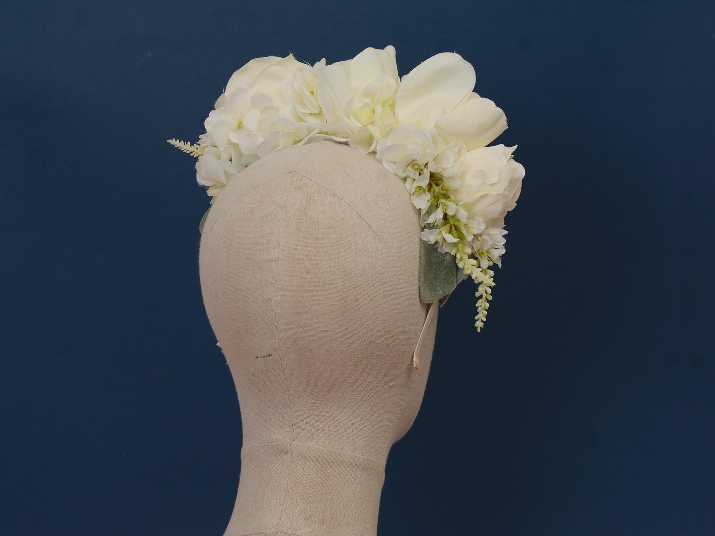 Ivy - Ivory Bridal Flower Headband | Bridal Flower Crown | Bridal Headpiece | Floral Headpiece | Festival Headpiece | Ivory Flower Crown