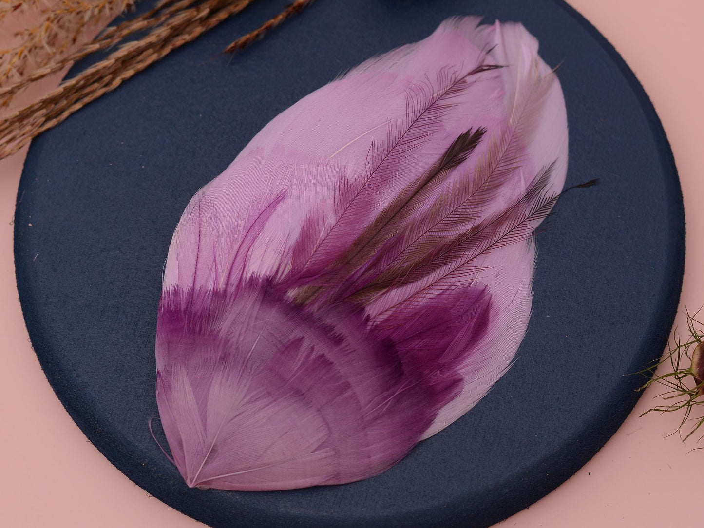 Feather Hair Clip in Ombre Lilac and Purple No.21 | Purple Feather Fascinator | Lilac Feather Headpiece | Wedding Fascinator | Bridal