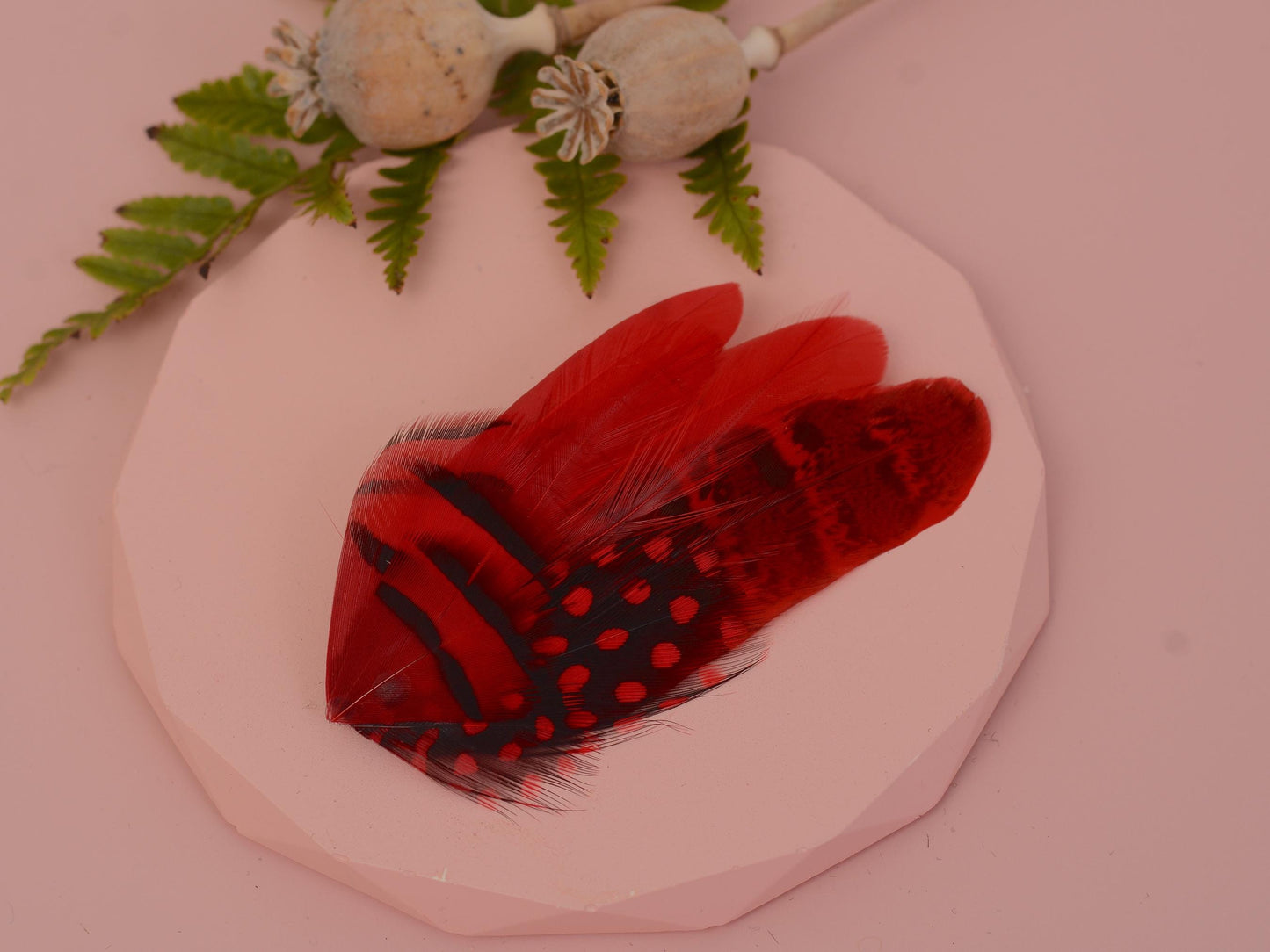 Red Feather Hair Clip | Red Feather Fascinator | Red Feather Headpiece | Red Fascinator Wedding Fascinator | Bridal Headpiece