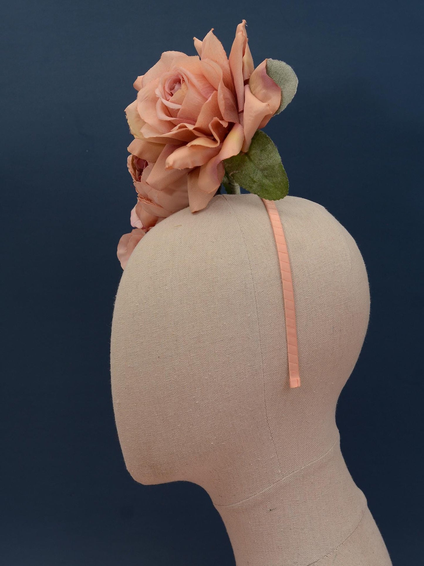 Floating Blush Pink Ombre Roses Headpiece | Flower Crown | Flower Headband | Wedding Headpiece | Races Headpiece