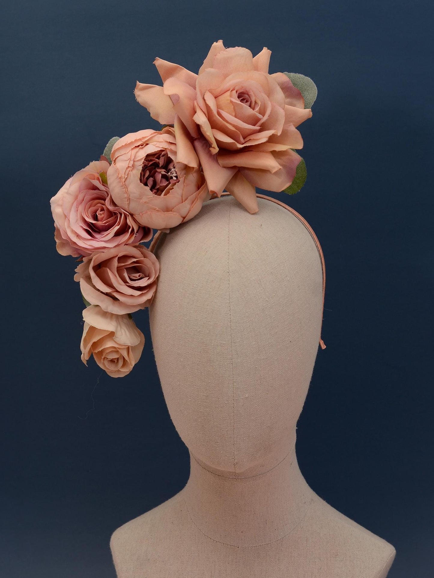 Floating Blush Pink Ombre Roses Headpiece | Flower Crown | Flower Headband | Wedding Headpiece | Races Headpiece