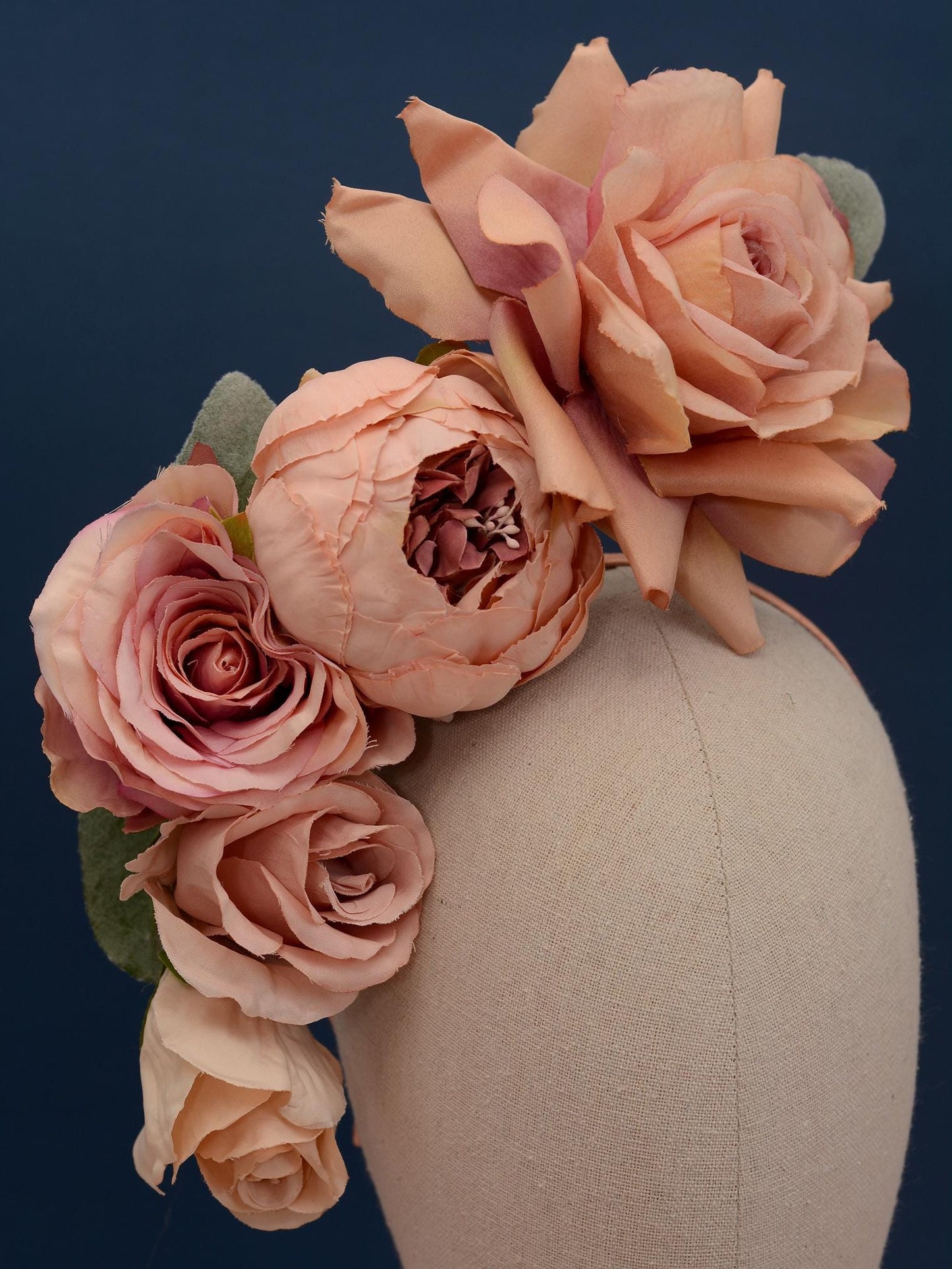 Floating Blush Pink Ombre Roses Headpiece | Flower Crown | Flower Headband | Wedding Headpiece | Races Headpiece