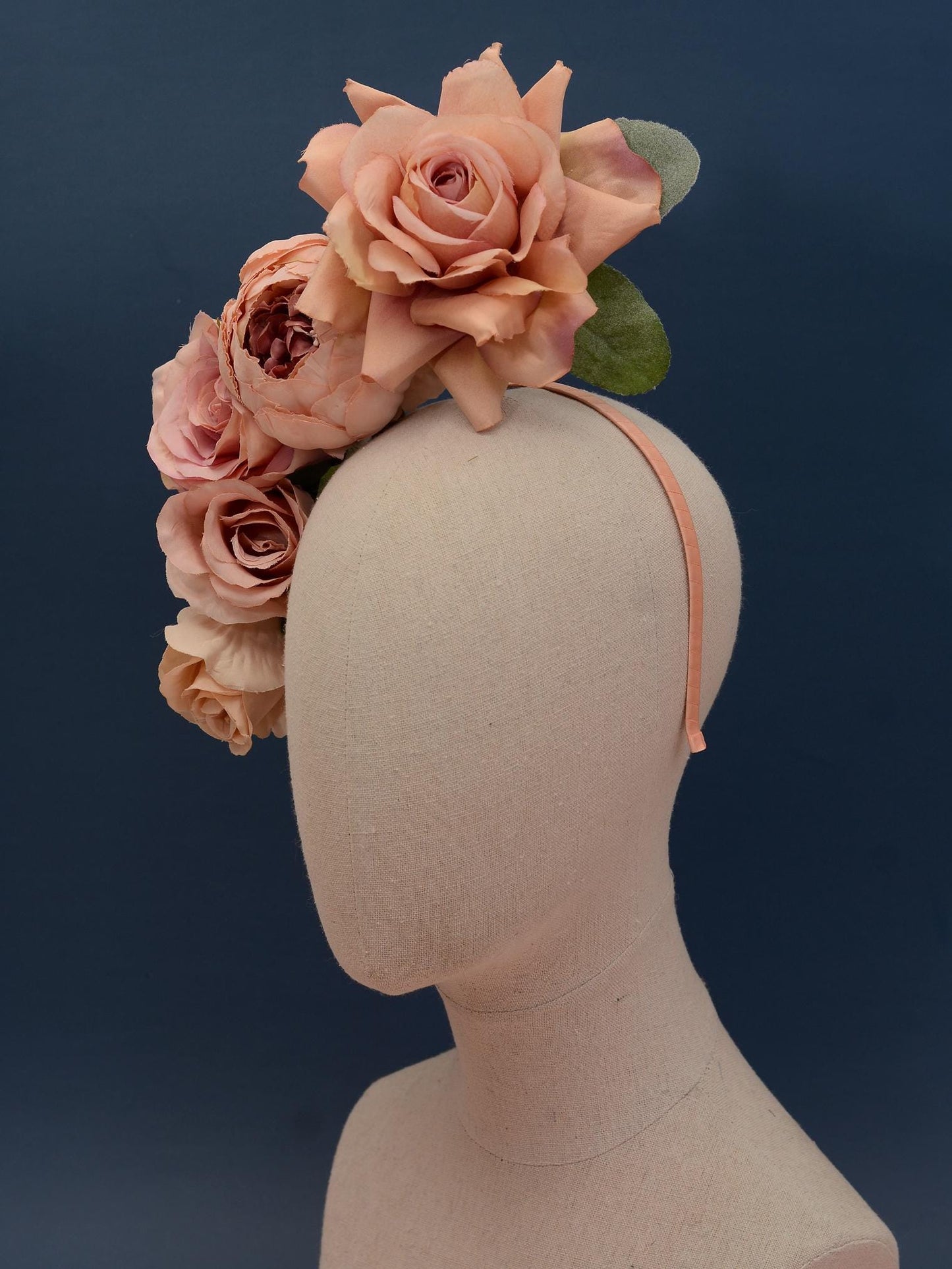 Floating Blush Pink Ombre Roses Headpiece | Flower Crown | Flower Headband | Wedding Headpiece | Races Headpiece
