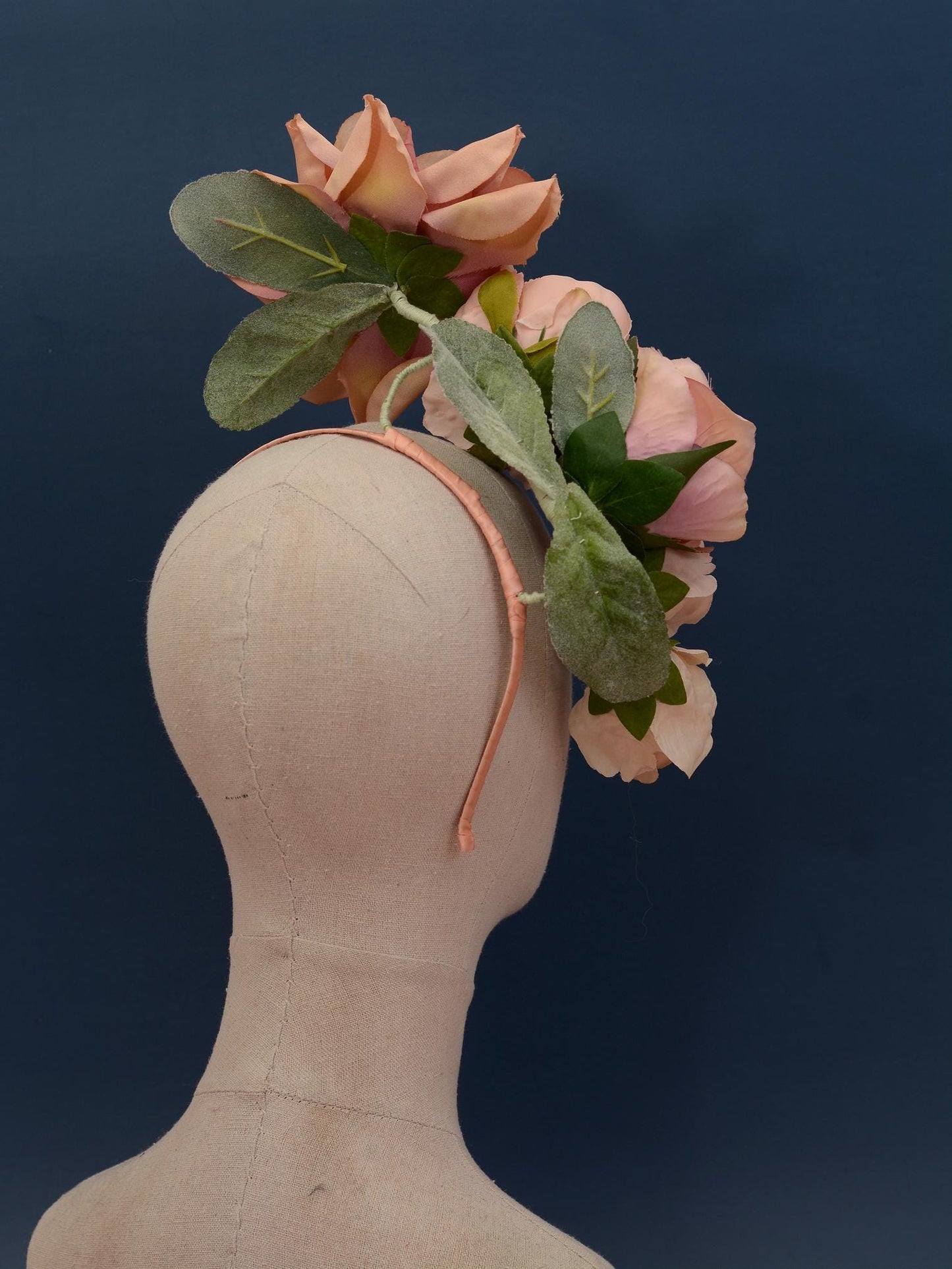 Floating Blush Pink Ombre Roses Headpiece | Flower Crown | Flower Headband | Wedding Headpiece | Races Headpiece