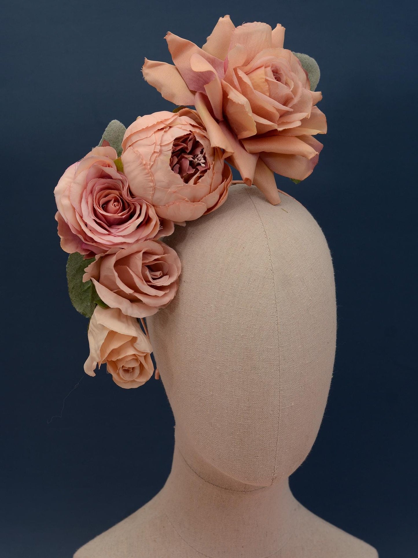Floating Blush Pink Ombre Roses Headpiece | Flower Crown | Flower Headband | Wedding Headpiece | Races Headpiece