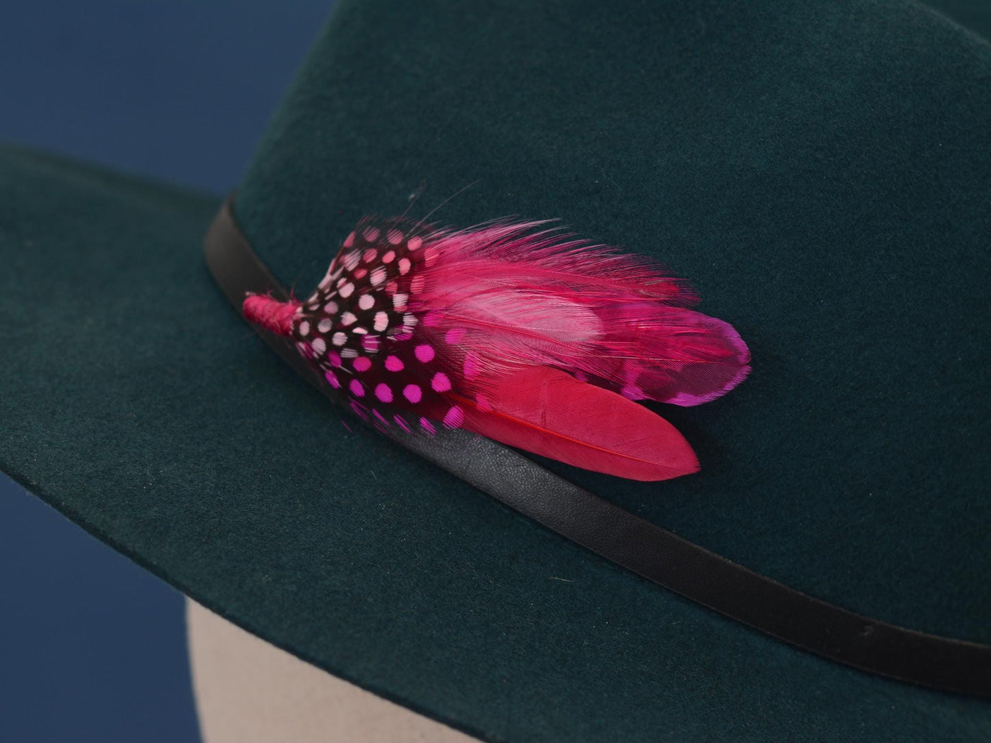 Bright Pink Feather Brooch No.121 | Feather Boutonniere | Feather Hat Pin Feather Lapel Pin