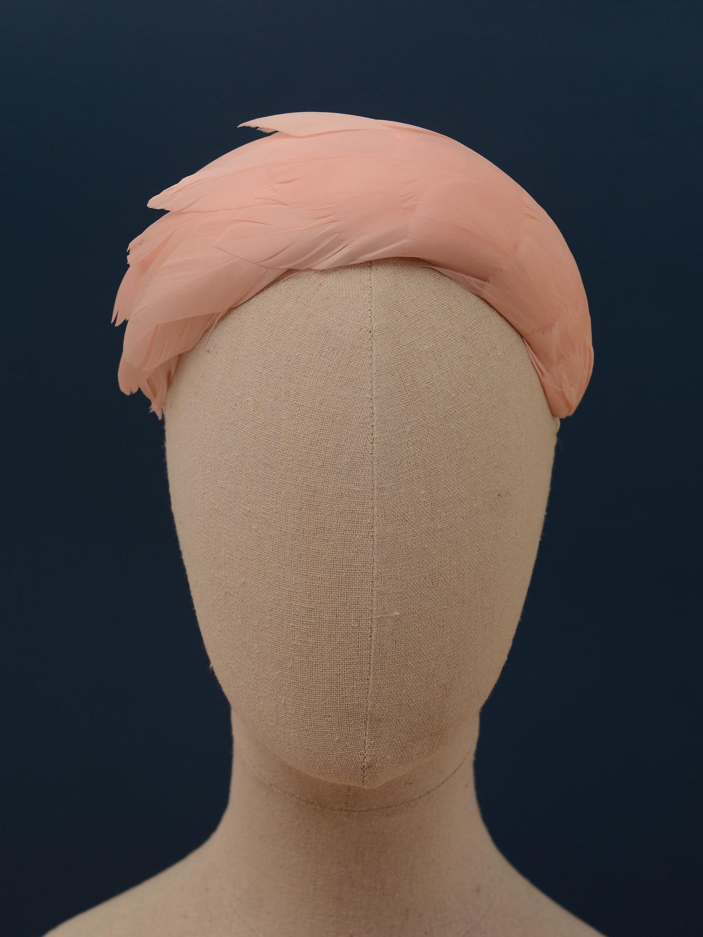 Luxury Blush Pink Goose Feather Bandeau Headband Fascinator | Feather Hat | Wedding Fascinator