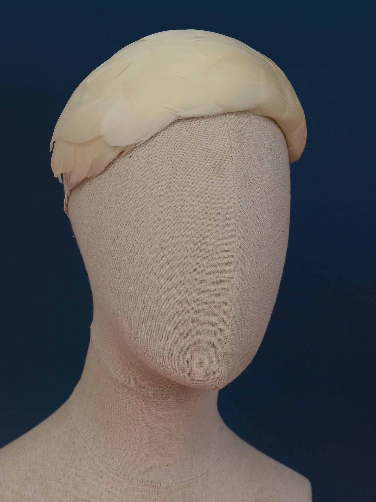 Luxury Ivory Goose Feather Bandeau Headband Fascinator | Feather Hat | Wedding Fascinator