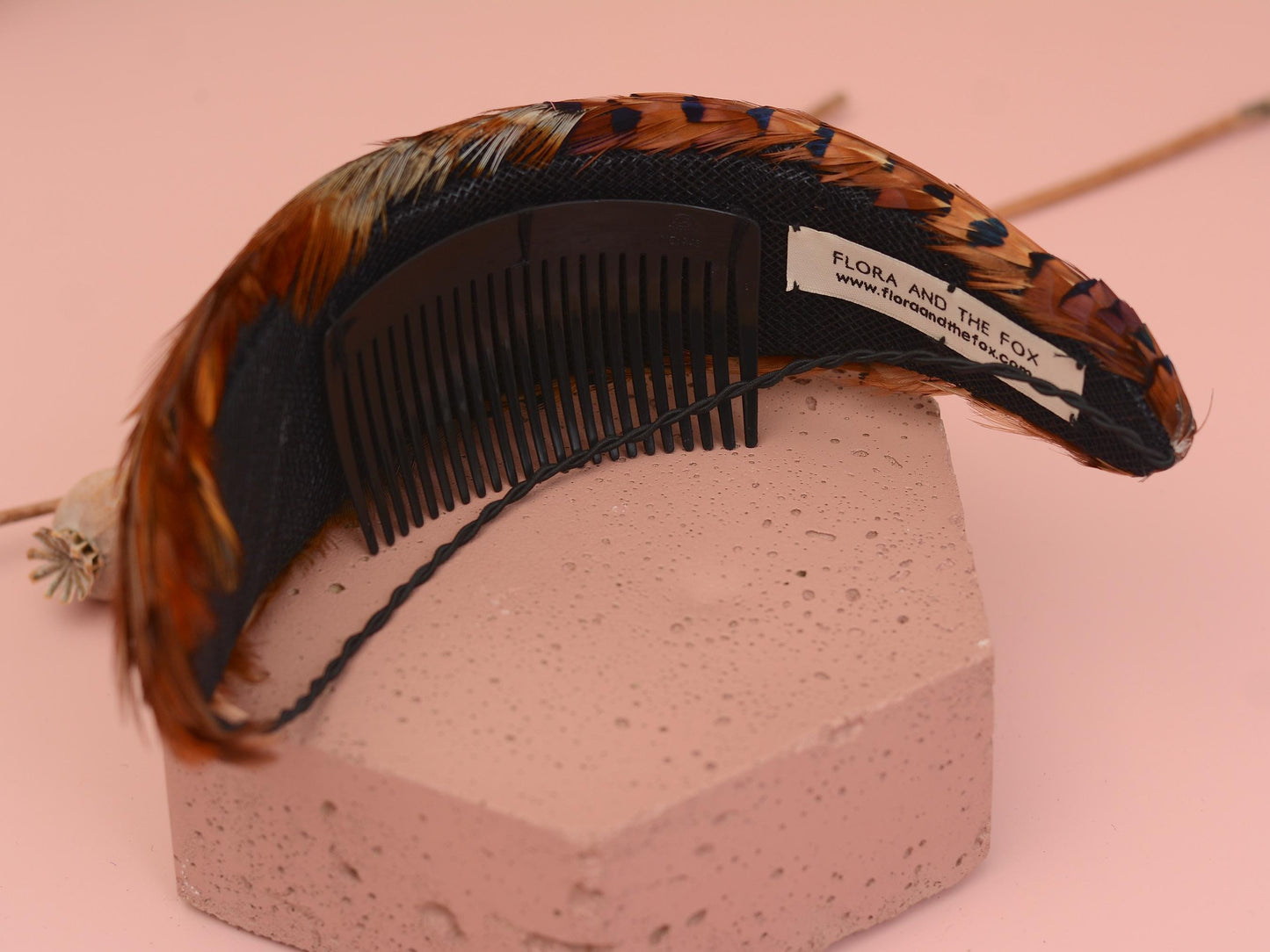 Copper Pheasant Feather Bandeau Headband Fascinator | Pheasant Feather Hat | Wedding Fascinator