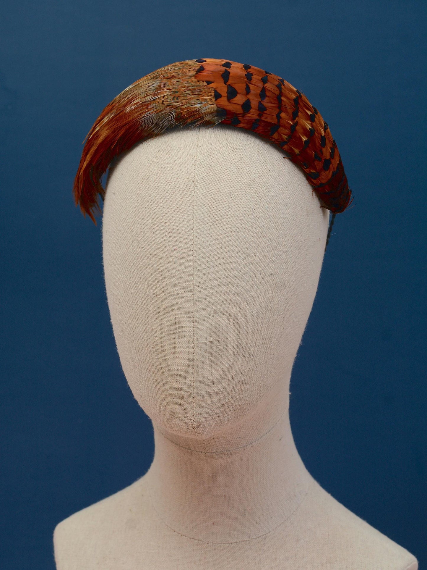 Copper Pheasant Feather Bandeau Headband Fascinator | Pheasant Feather Hat | Wedding Fascinator