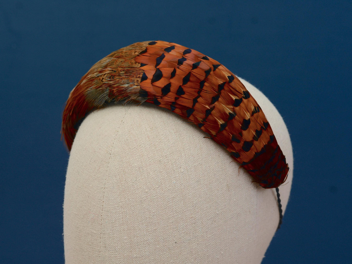 Copper Pheasant Feather Bandeau Headband Fascinator | Pheasant Feather Hat | Wedding Fascinator