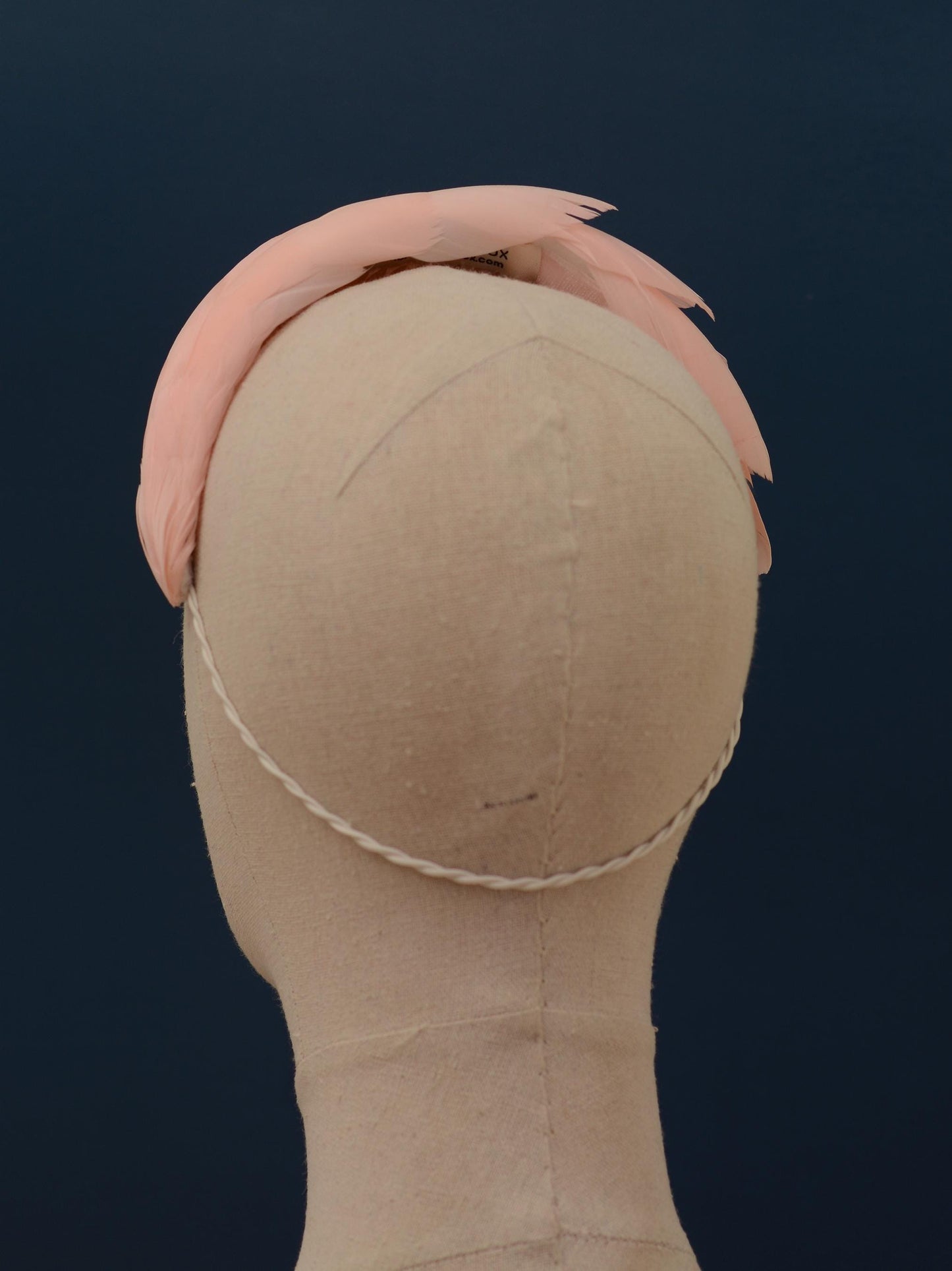 Luxury Blush Pink Goose Feather Bandeau Headband Fascinator | Feather Hat | Wedding Fascinator