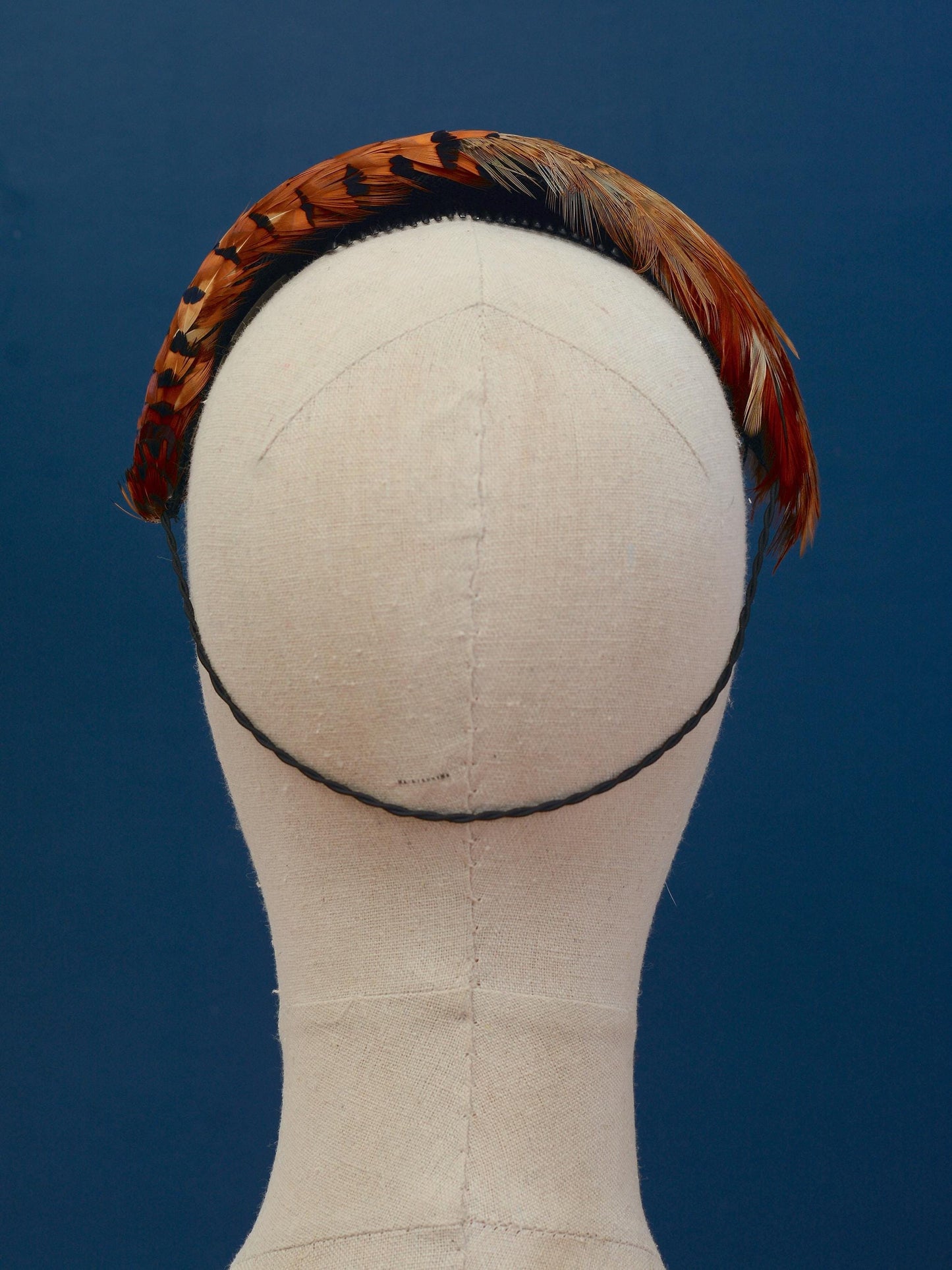 Copper Pheasant Feather Bandeau Headband Fascinator | Pheasant Feather Hat | Wedding Fascinator