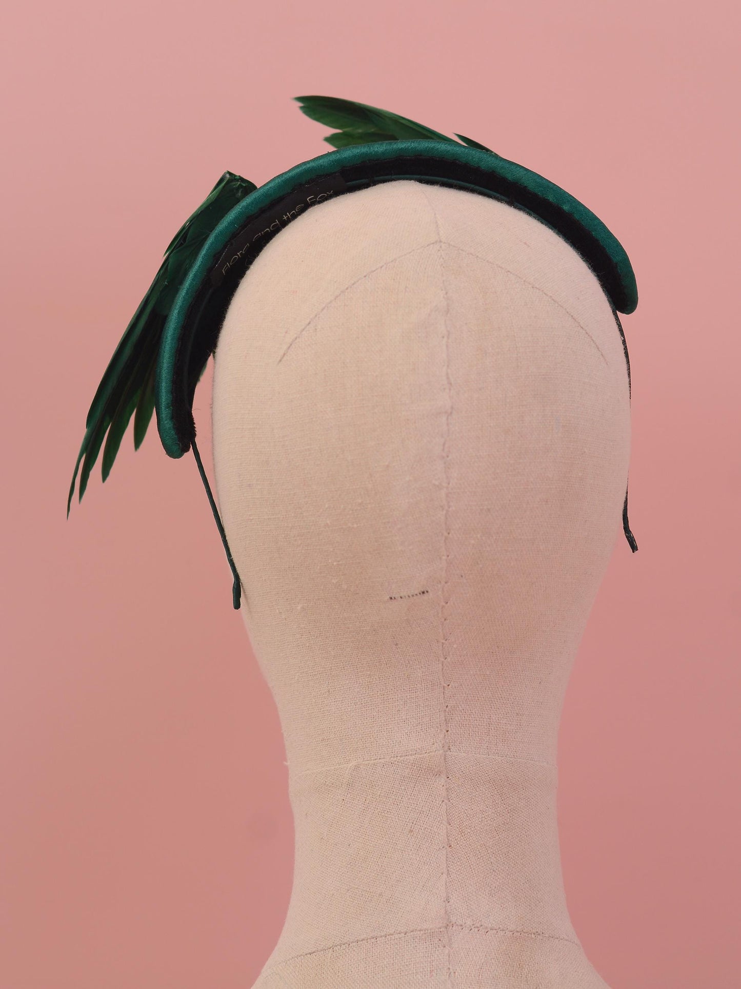 Bird Wing Green Halo Bandeau Fascinator Headband