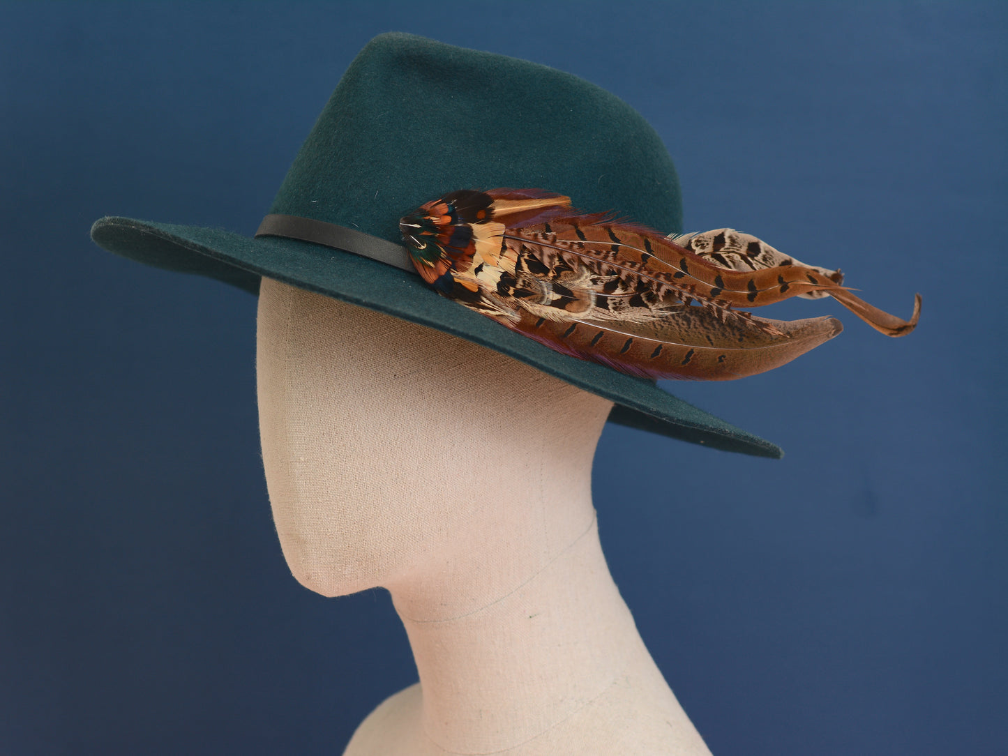 Luxury Natural Copper Pheasant Hat Pin No.326