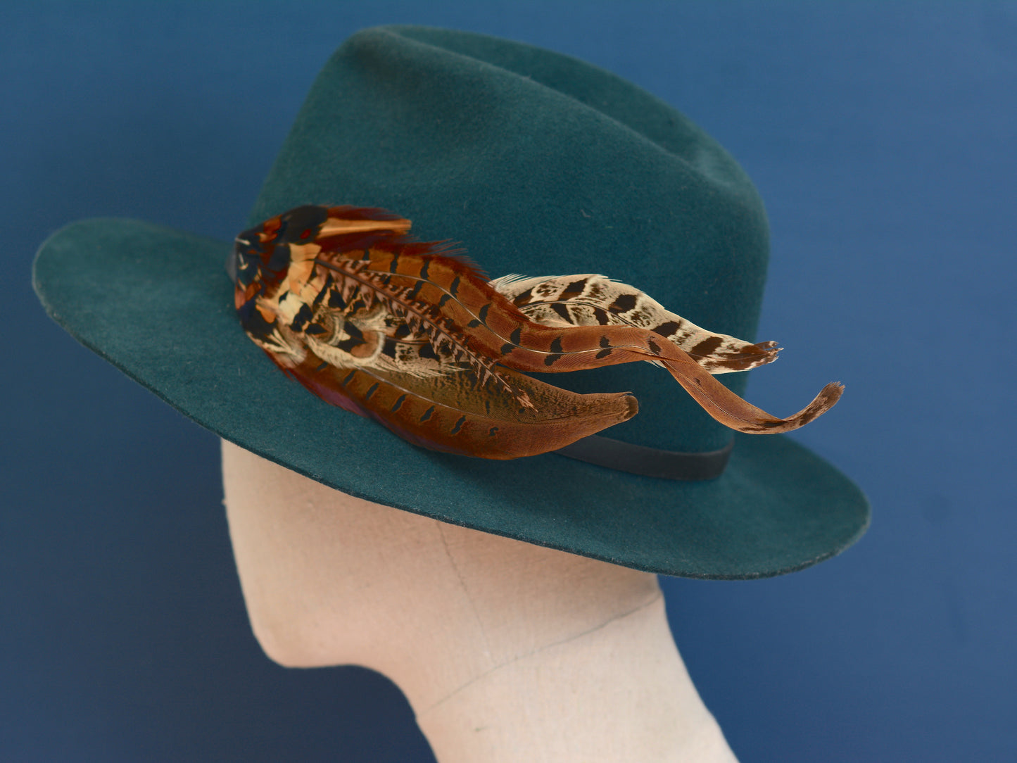 Luxury Natural Copper Pheasant Hat Pin No.326