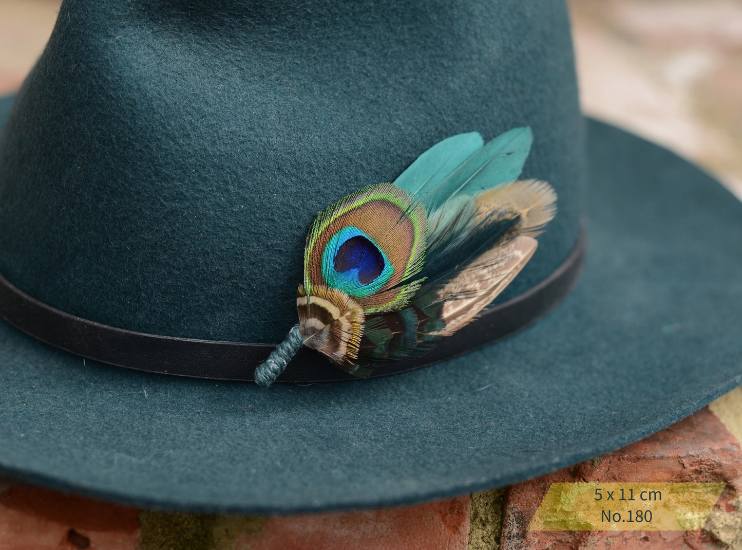 Teal, Green and Navy Peacock Feather Boutonnieres