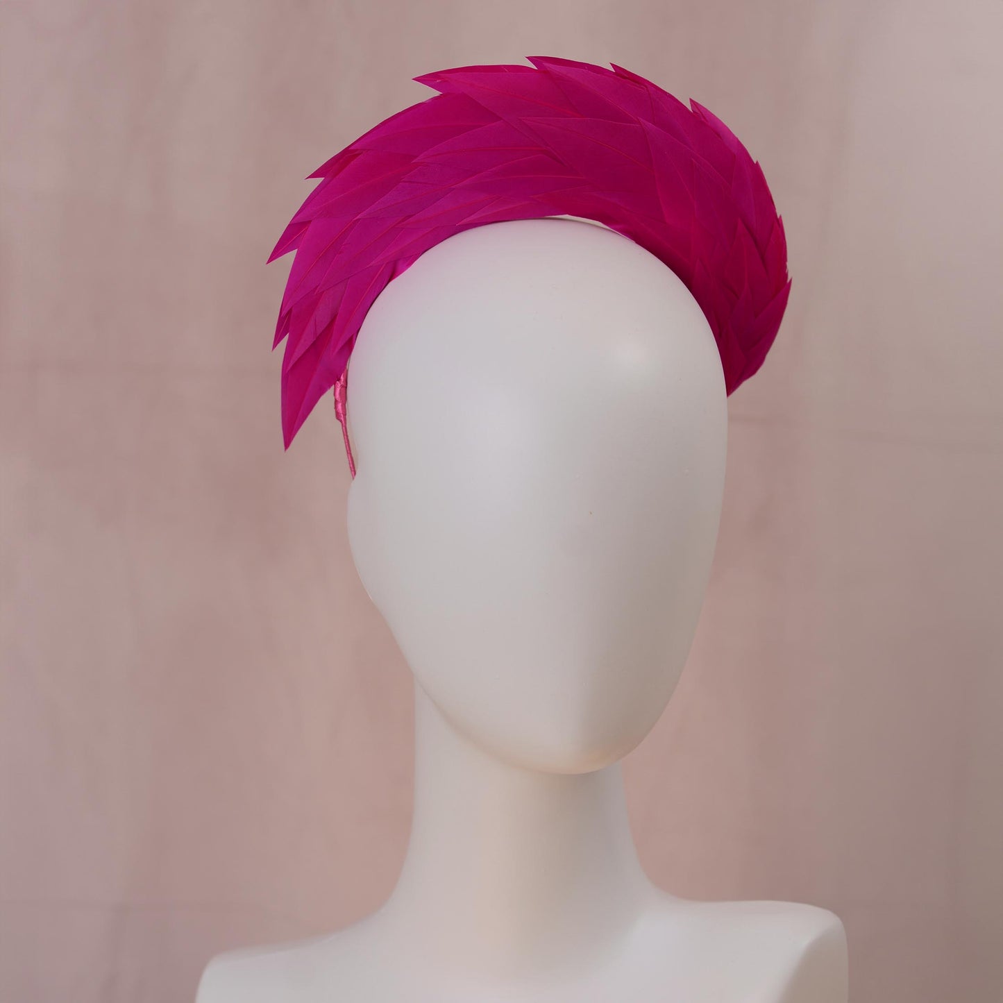 Magenta Pink Feather Halo Headband