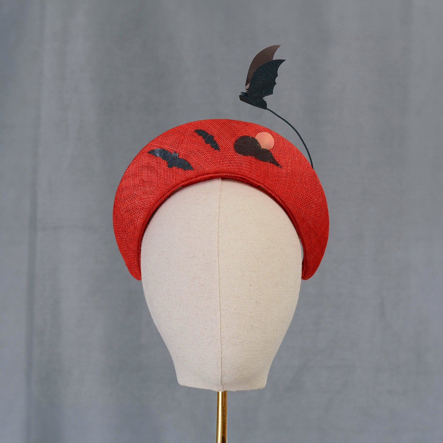 Red Hallows Eve Sky Halo Headpiece