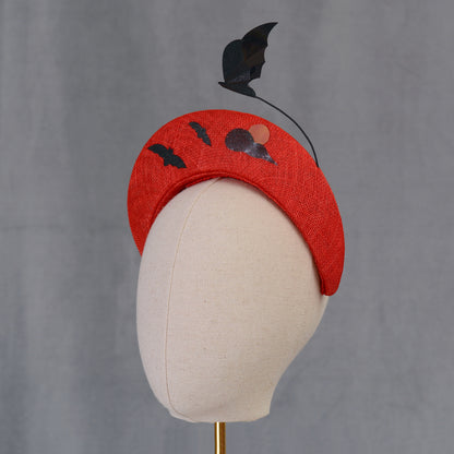 Red Hallows Eve Sky Halo Headpiece