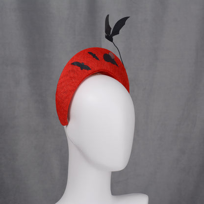 Red Hallows Eve Sky Halo Headpiece