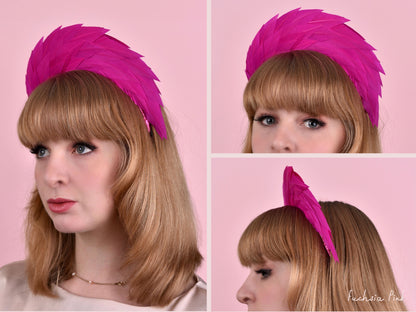 Spiked Feather Halo Headband in a Variety of Colours