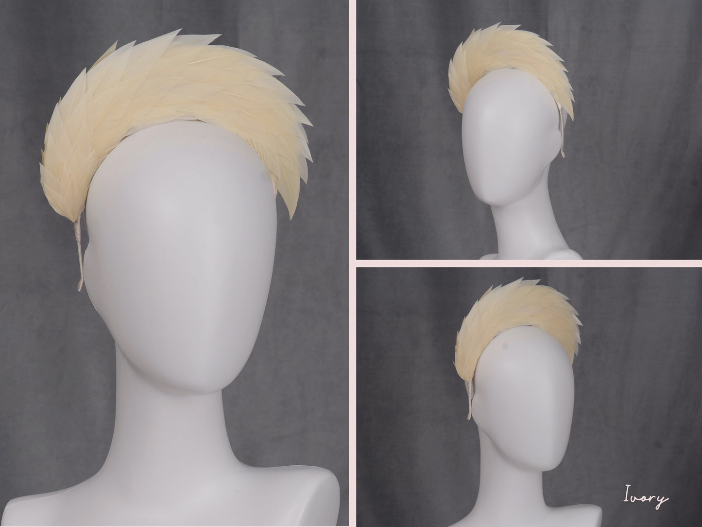 Spiked Feather Halo Headband in a Variety of Colours