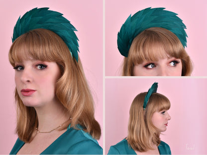 Spiked Feather Halo Headband in a Variety of Colours