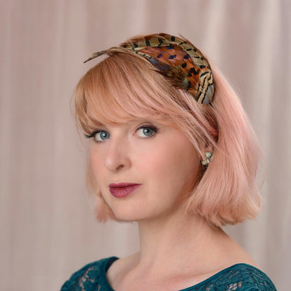 Pheasant Feather Fascinator Headband No.017