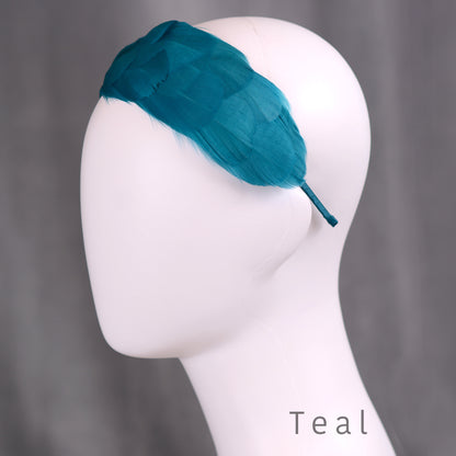 Soft Goose Feather Wide Headband