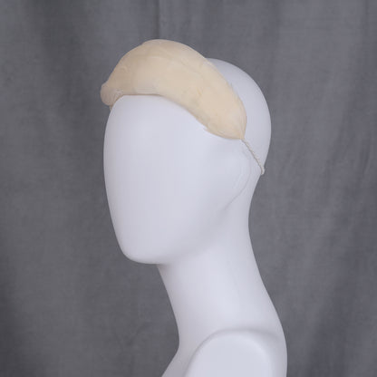 Luxury Ivory Goose Feather Bandeau Headband Fascinator