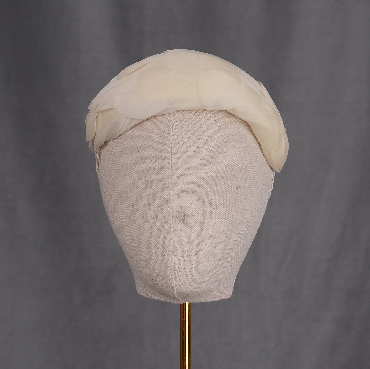 Luxury Ivory Goose Feather Bandeau Headband Fascinator