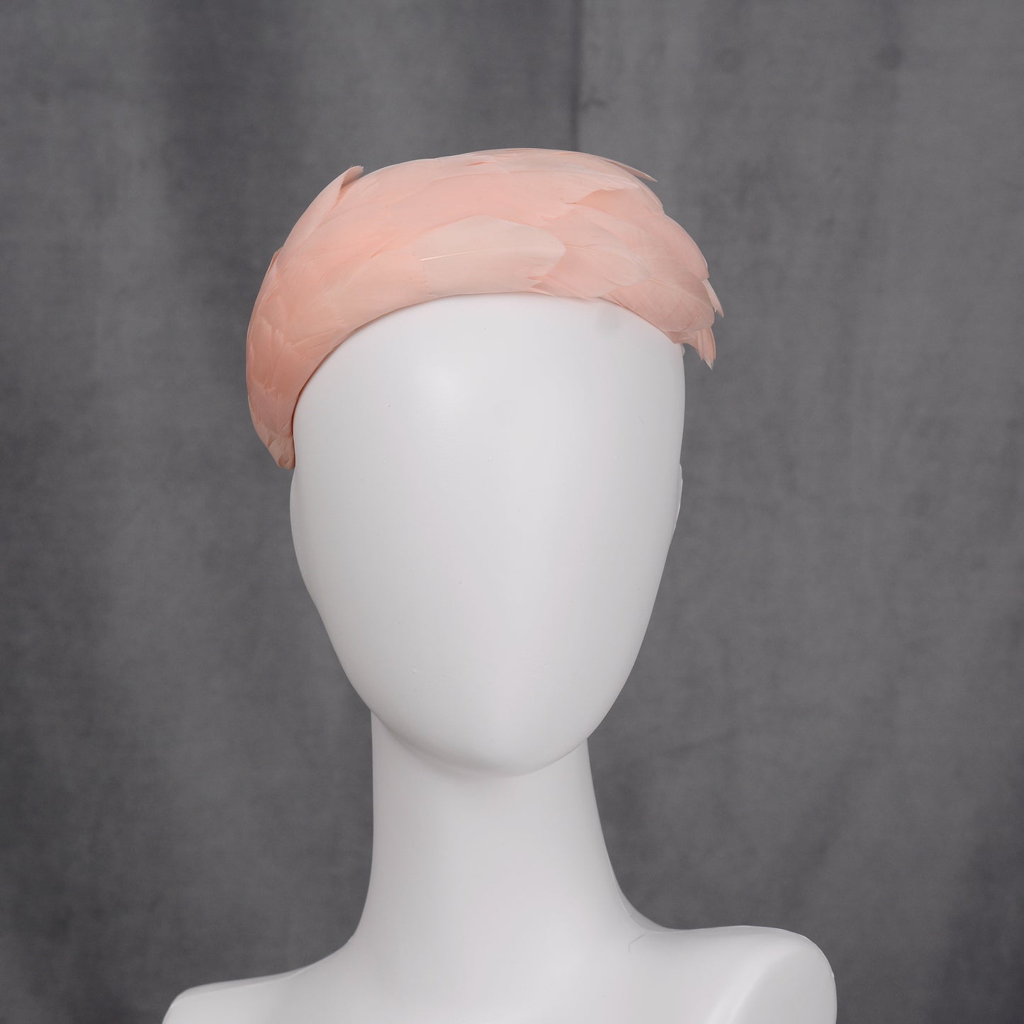 Luxury Blush Pink Goose Feather Bandeau Headband Fascinator