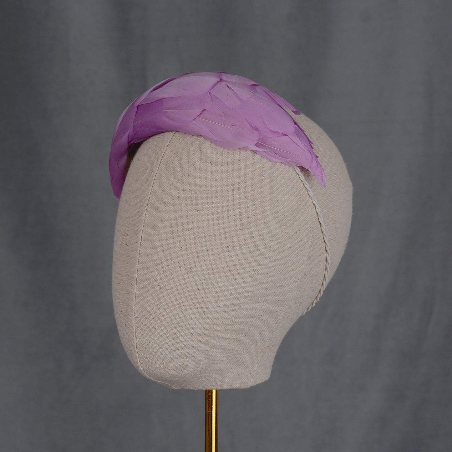 Luxury Lilac Purple Goose Feather Bandeau Headband Fascinator