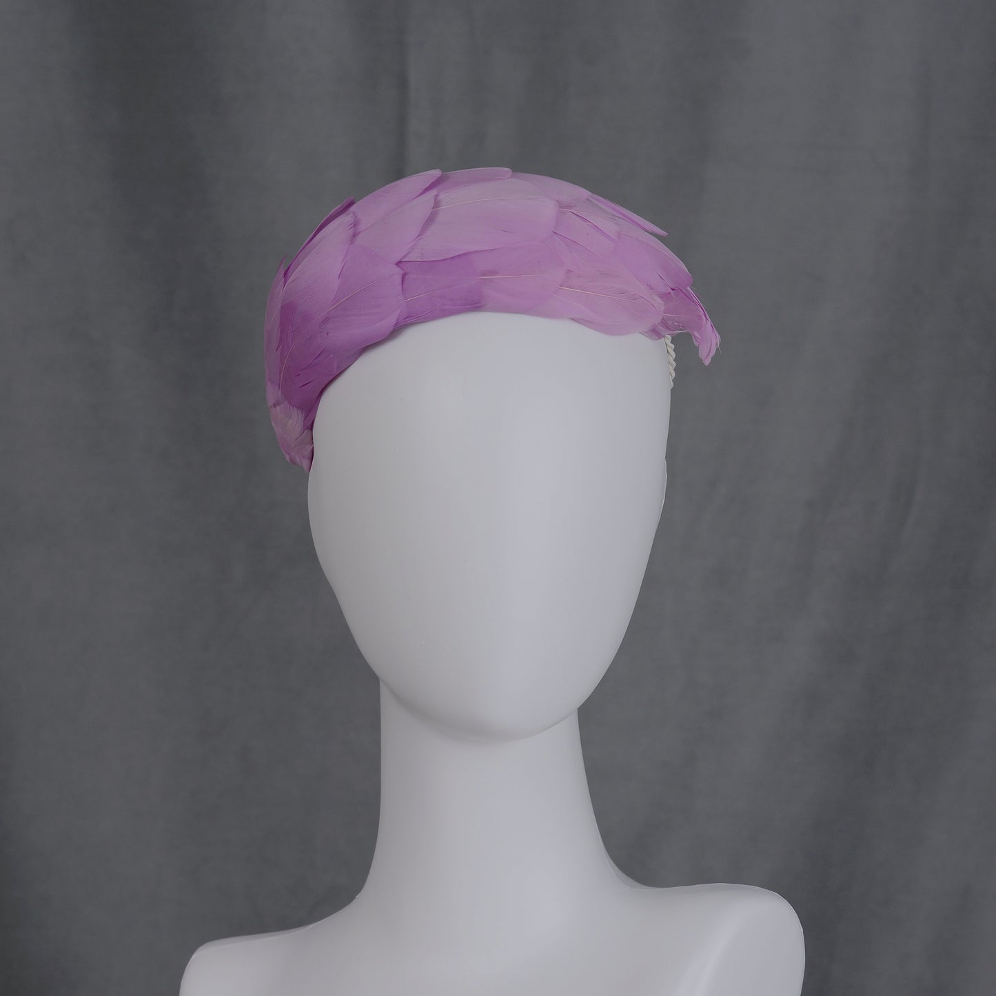 Luxury Lilac Purple Goose Feather Bandeau Headband Fascinator