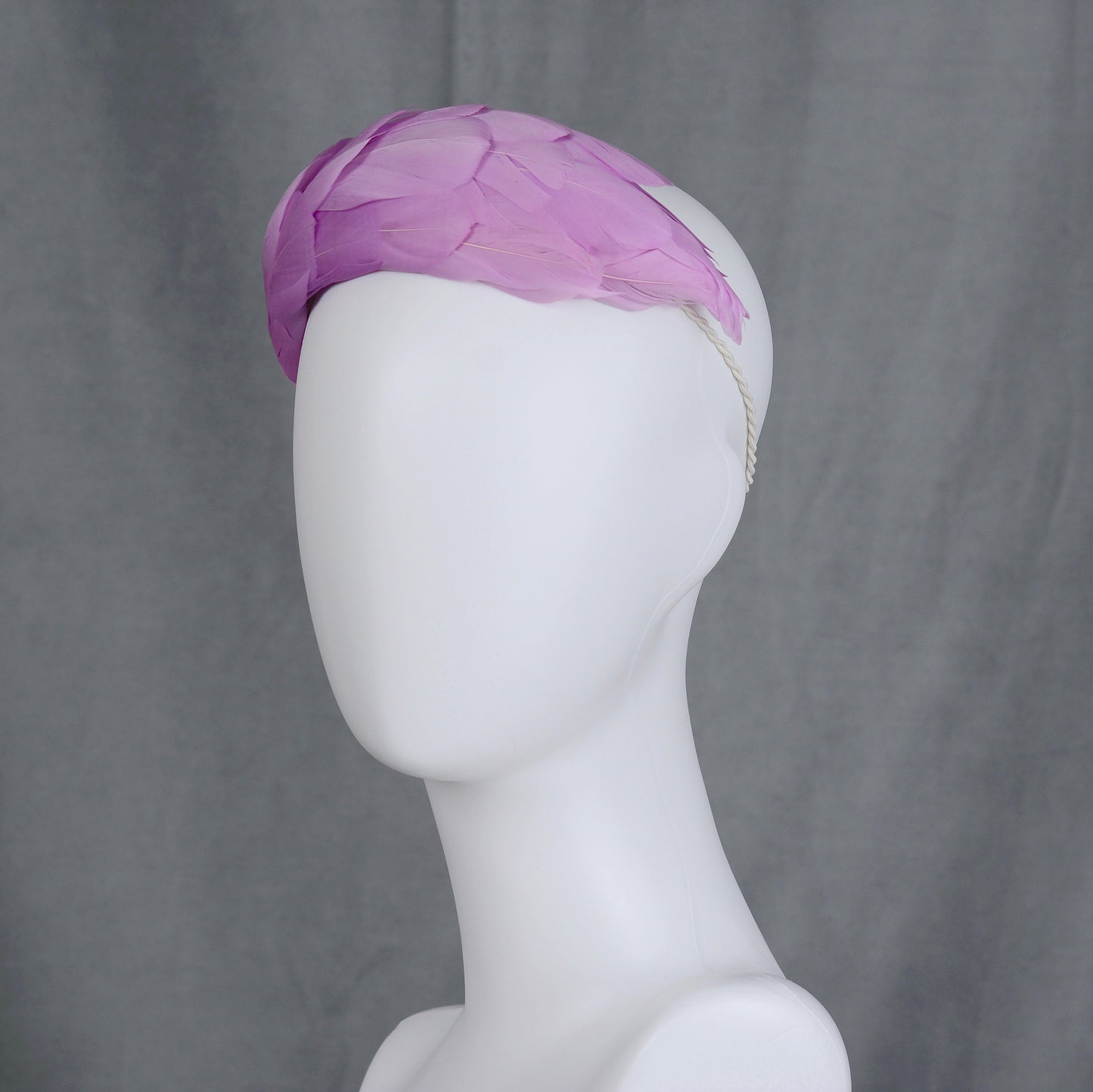 Luxury Lilac Purple Goose Feather Bandeau Headband Fascinator