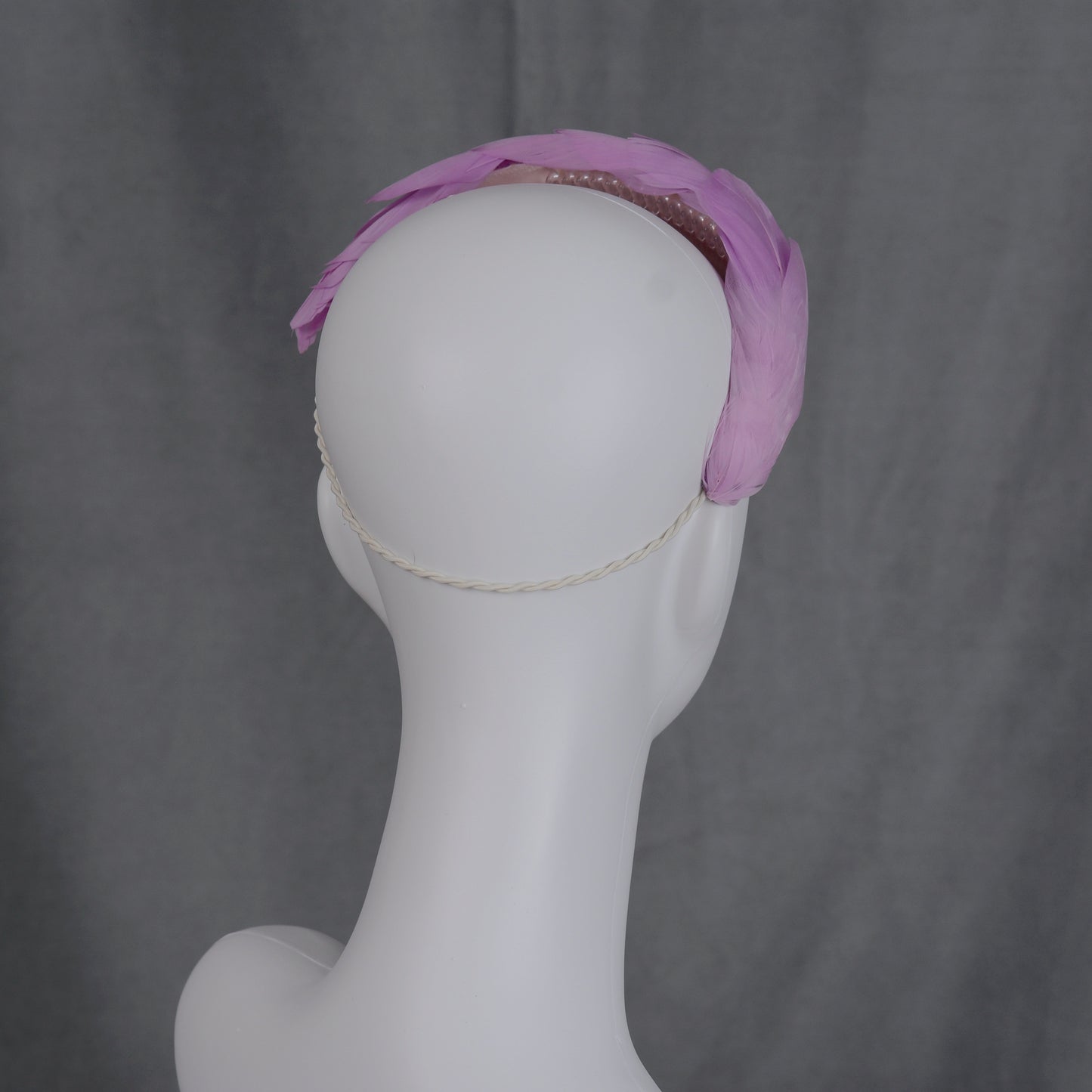 Luxury Lilac Purple Goose Feather Bandeau Headband Fascinator