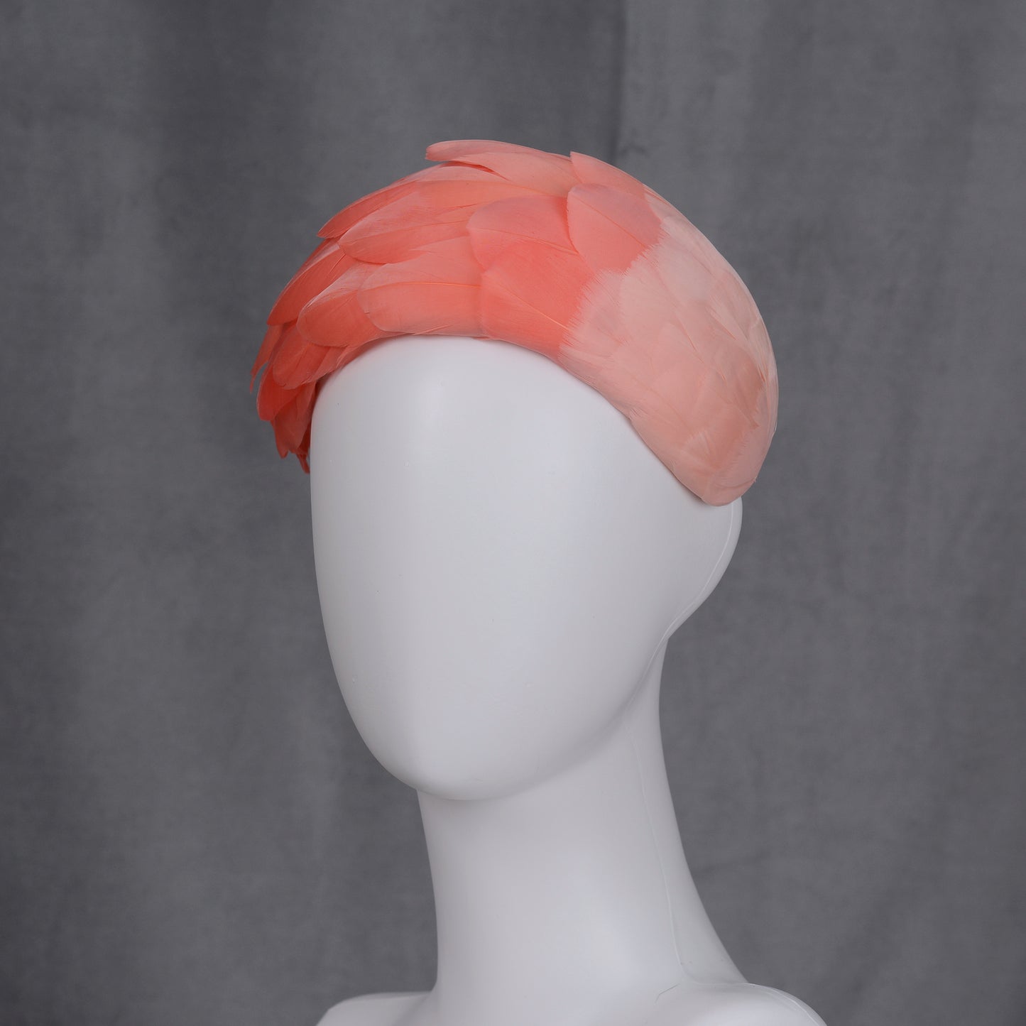 Luxury Flamingo Pink Goose Feather Bandeau Headband Fascinator