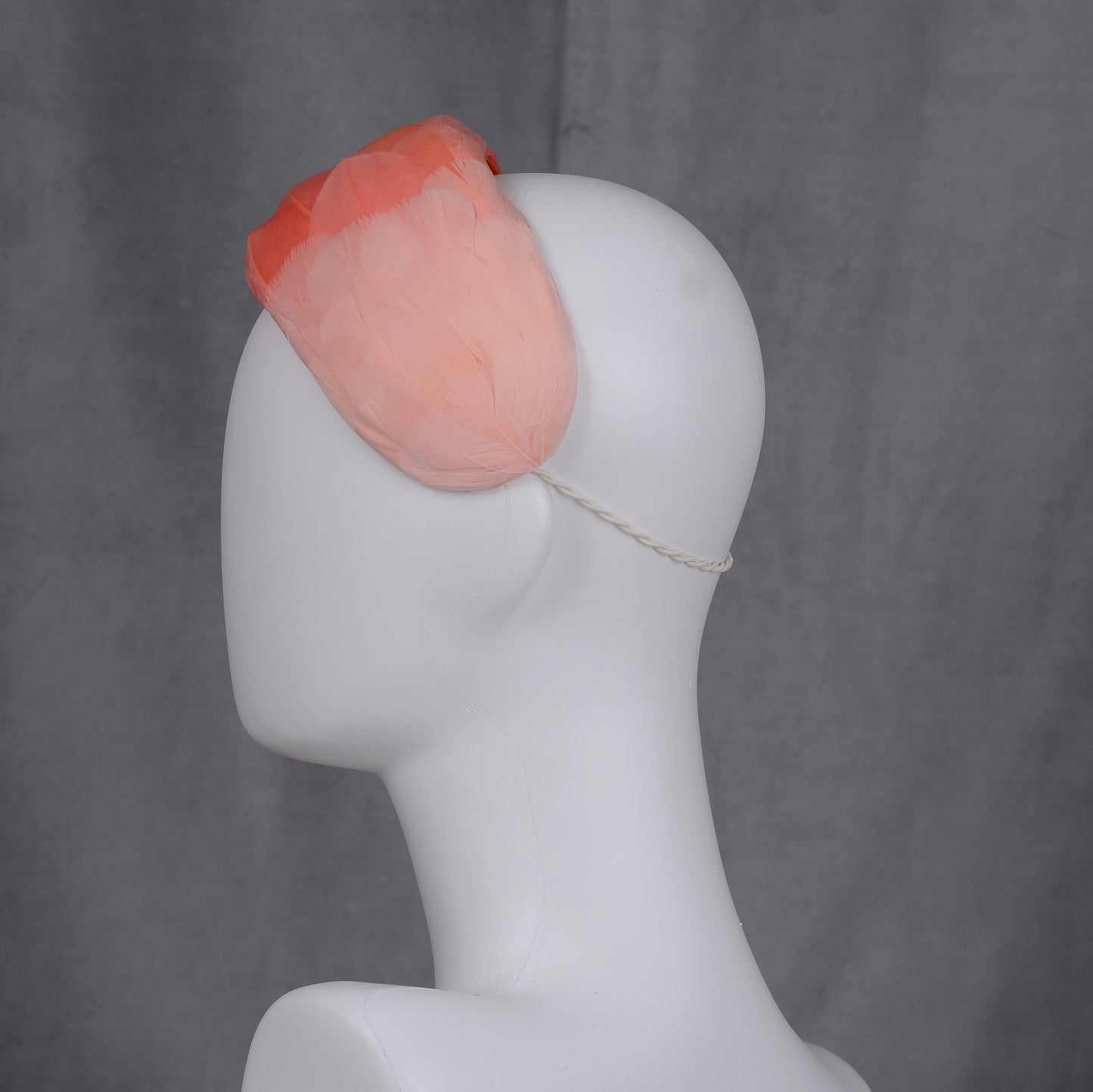 Luxury Flamingo Pink Goose Feather Bandeau Headband Fascinator