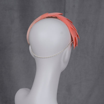 Luxury Flamingo Pink Goose Feather Bandeau Headband Fascinator